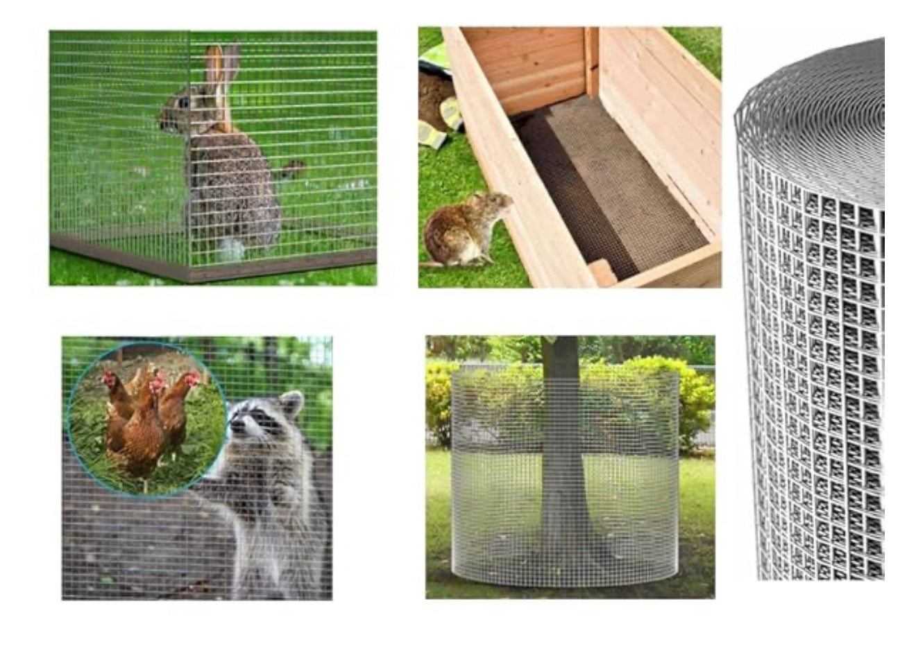 ALTIN™ Verzinkter Maschendrahtzaun 36”x50ft – 1/4”x1/4”, 23 Gauge – Wetterfest & Rostfrei – Ideal für Garten, Hühnergehege, Nagetierschutz