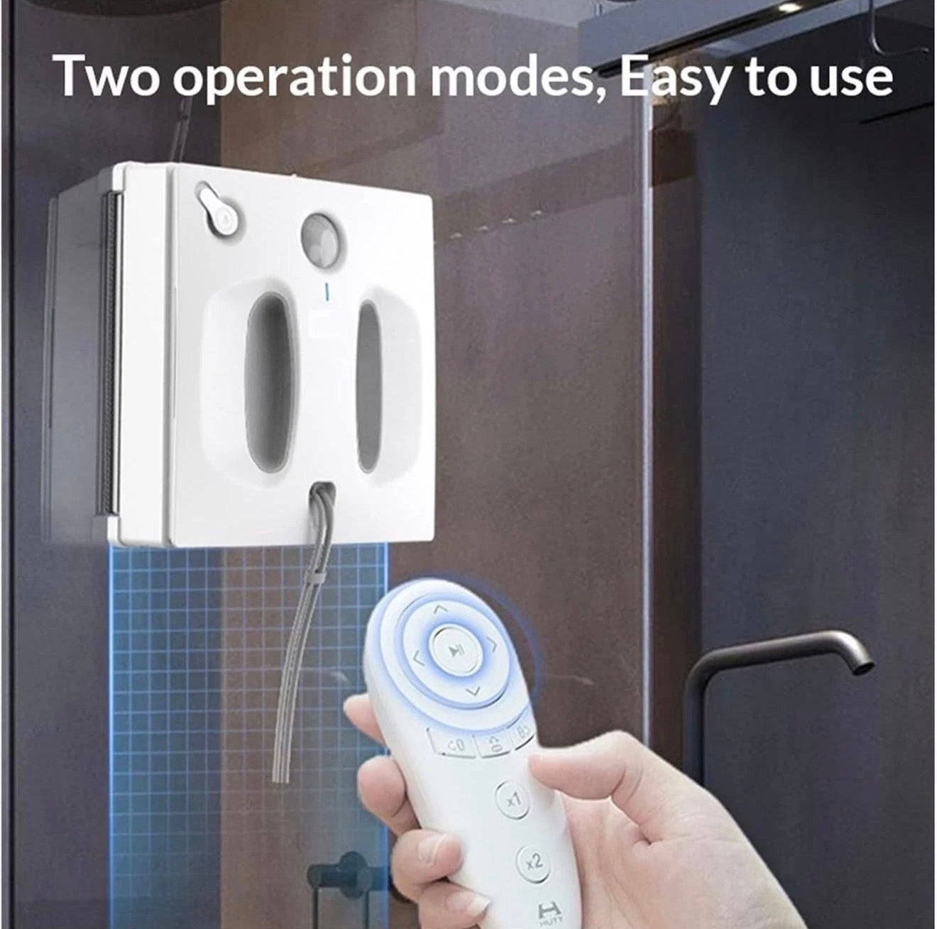 HUTT W66 Fensterputzroboter 2600Pa mit Sprühfunktion Smart Clean