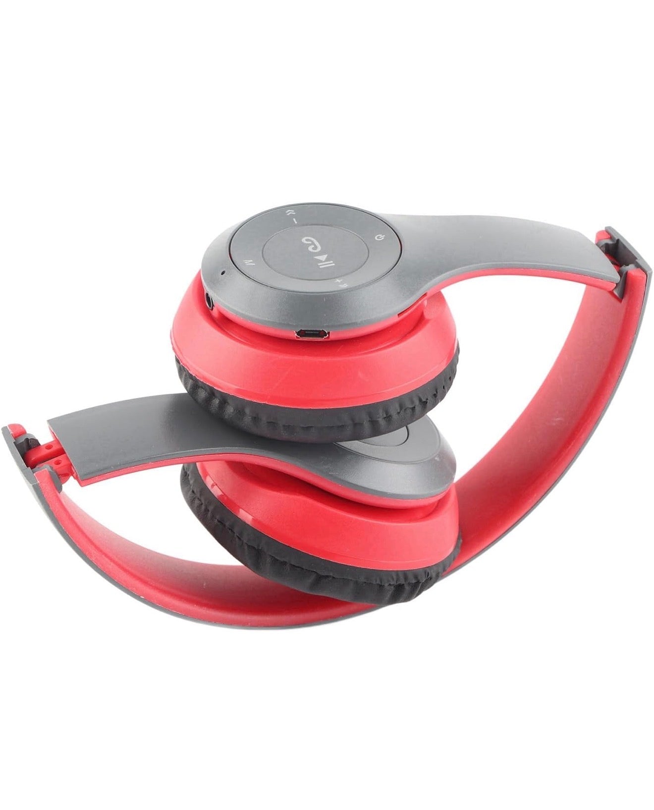 Kabelloser Bluetooth 5.0 P47 Kopfhörer Faltbar Stereo, FM, TF, Weiß/Rot/Schwarz