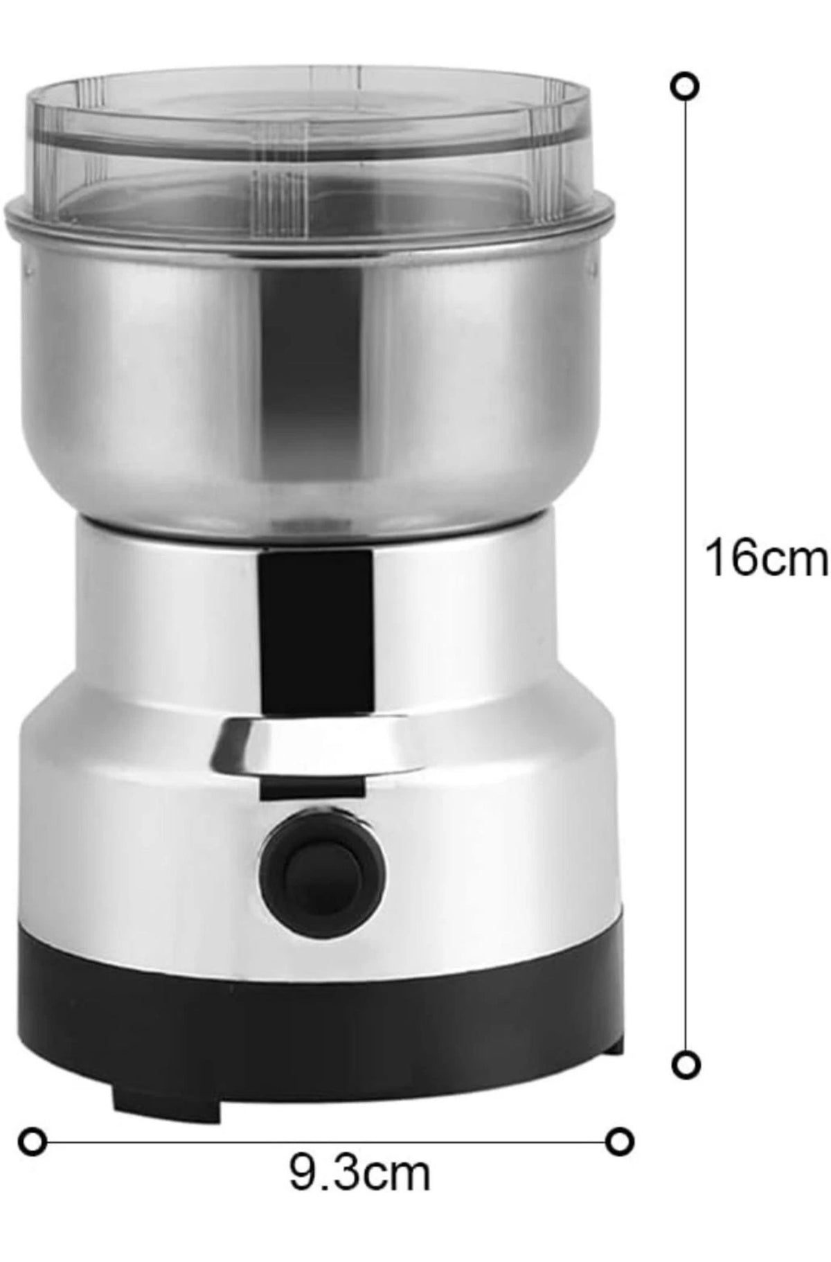 2X Elektrische Kaffee- & Gewürzmühle Edelstahl 200W Hochleistung