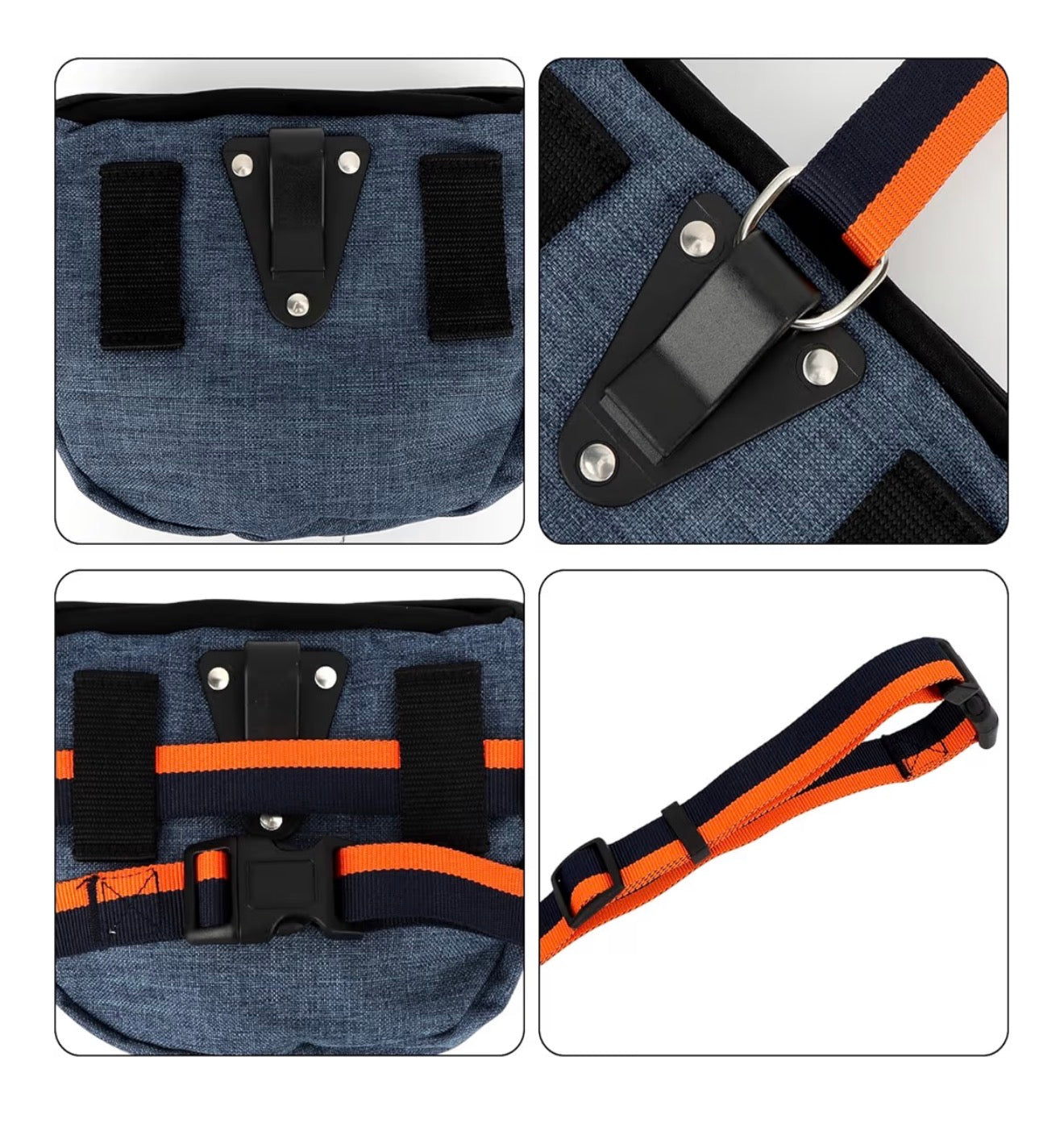 2x Hunde Leckerli Tasche Futterbeutel Kotbeutelspender Training Gassi Blau