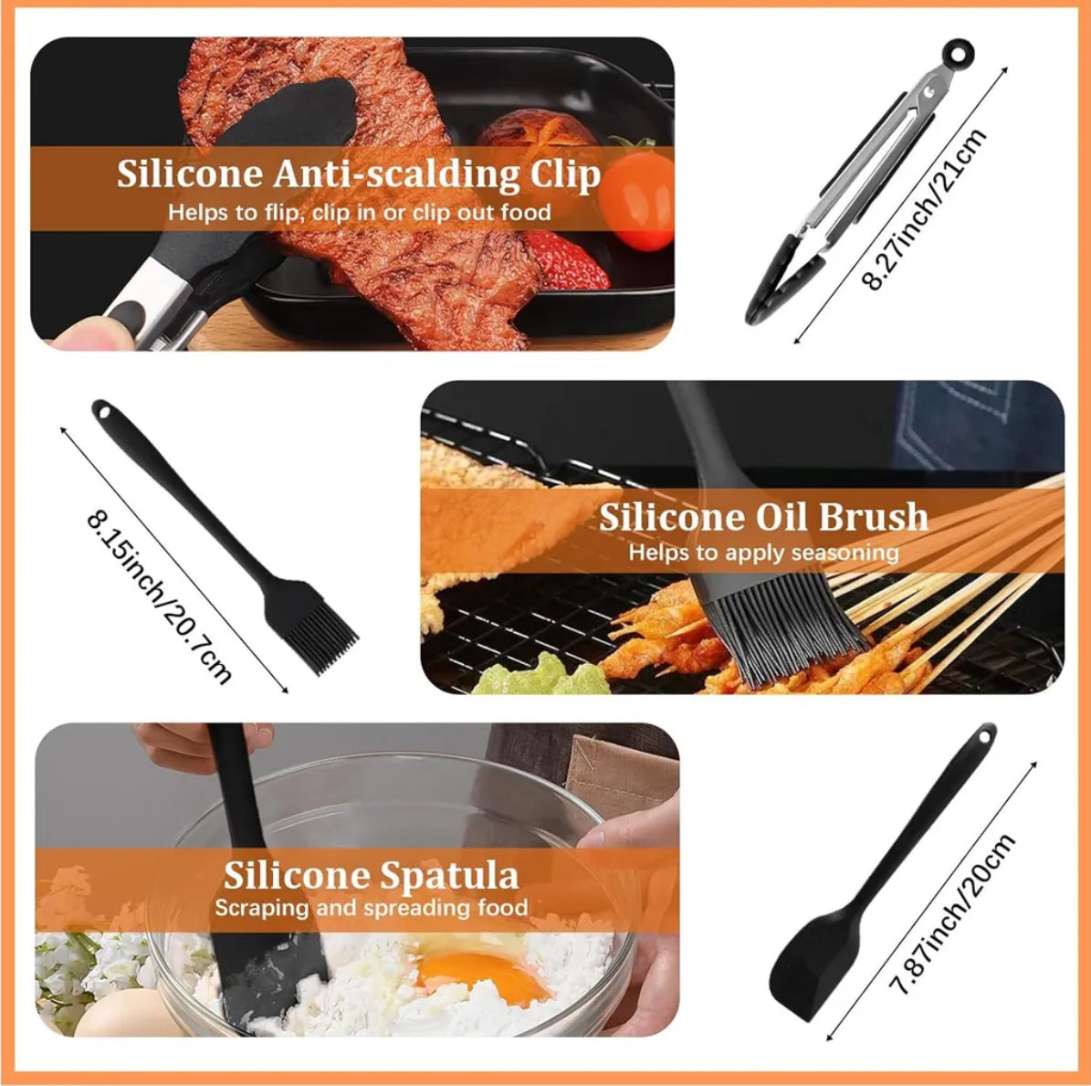 Airfryer Zubehör Set für Ninja Foodi FlexDrawer AF500EU 10.4 L – 16-teiliges XXL Silikon- & Edelstahl-Set mit Ölsprüher + Deckel, Spießen, Grillrost & Küchenhelfer