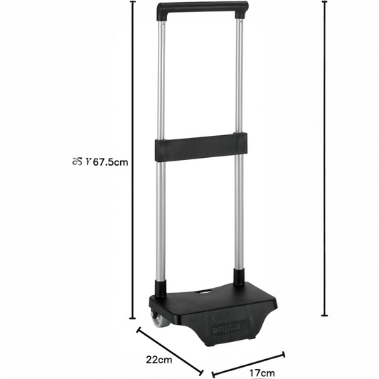 Rucksack Trolley Kinder Safta Schwarz 22x67,5x17 cm Sport Design +17L
