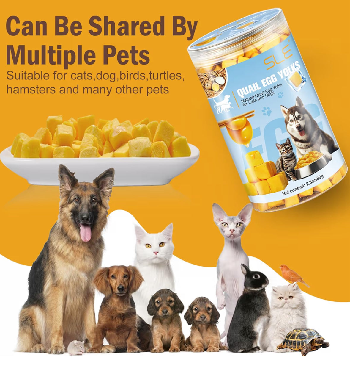 Gefriergetrocknetes Wachteleigelb für Hunde & Katzen – Premium Naturprodukt