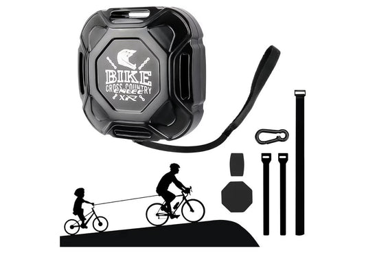 Kinder MTB Abschleppgurt 2,5m automatisch einziehbar – Schwarz 100kg