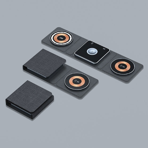 ALTIN™ 3-in-1 Faltbares Magnetisches Wireless Ladegerät – Kompatibel mit iPhone, iWatch & AirPods