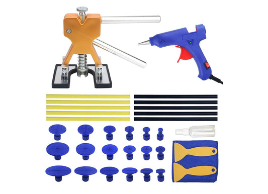 Dellen Reparatur Set Auto, Paintless Dent Puller Kit, 18 Teile DIY, Lackfrei