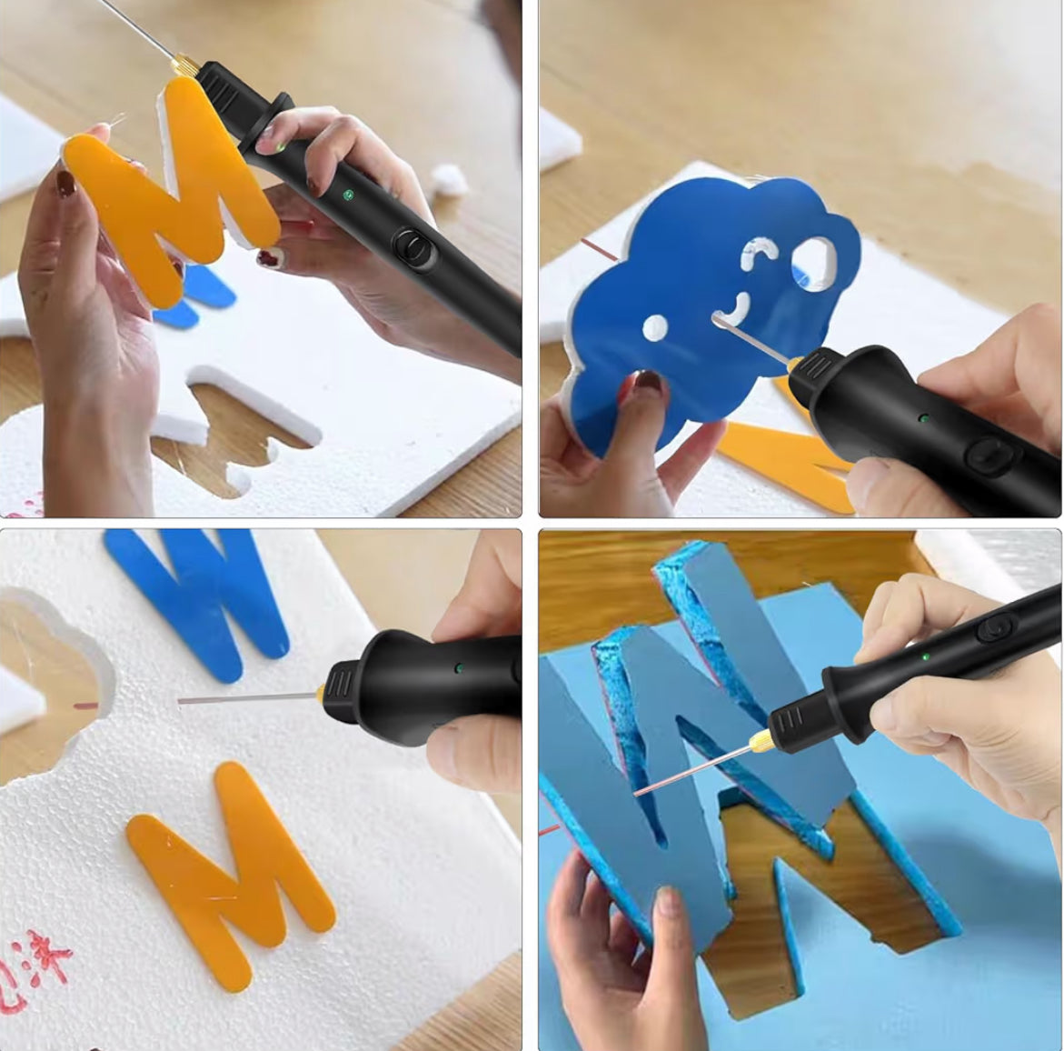 18W Heißdraht Styroporschneider 3in1 Schaumstoffschneider mit Netzteil