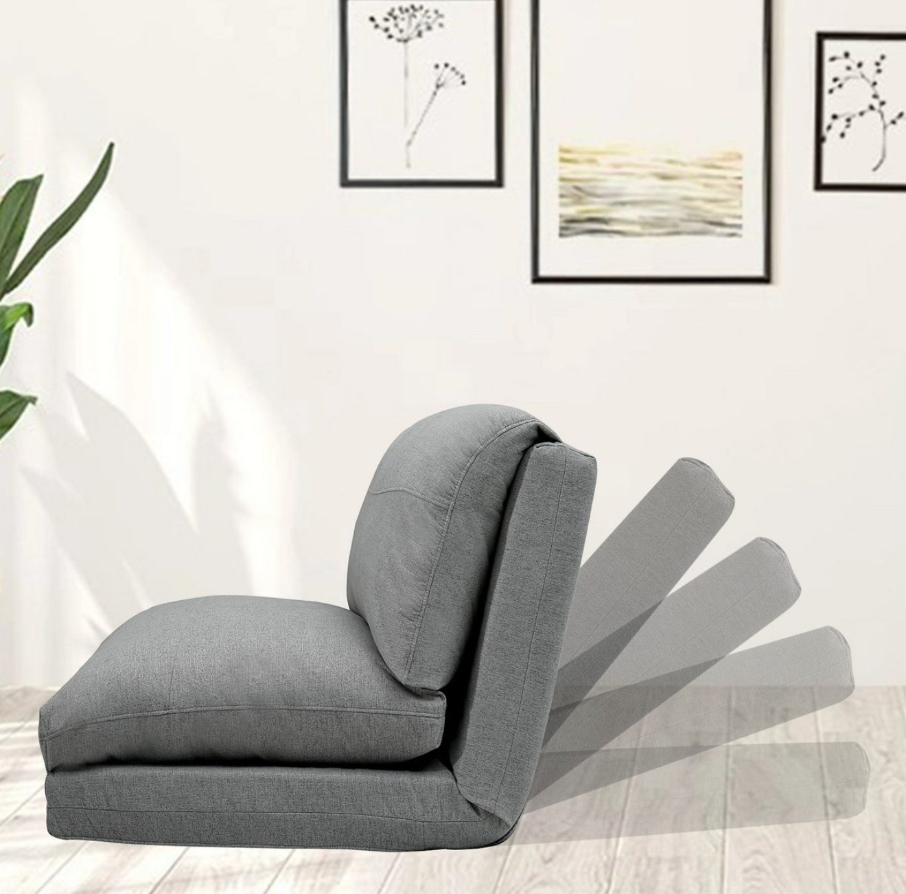 ALTIN™ Sofa & Bett ( Dunkelgrau & Grau )