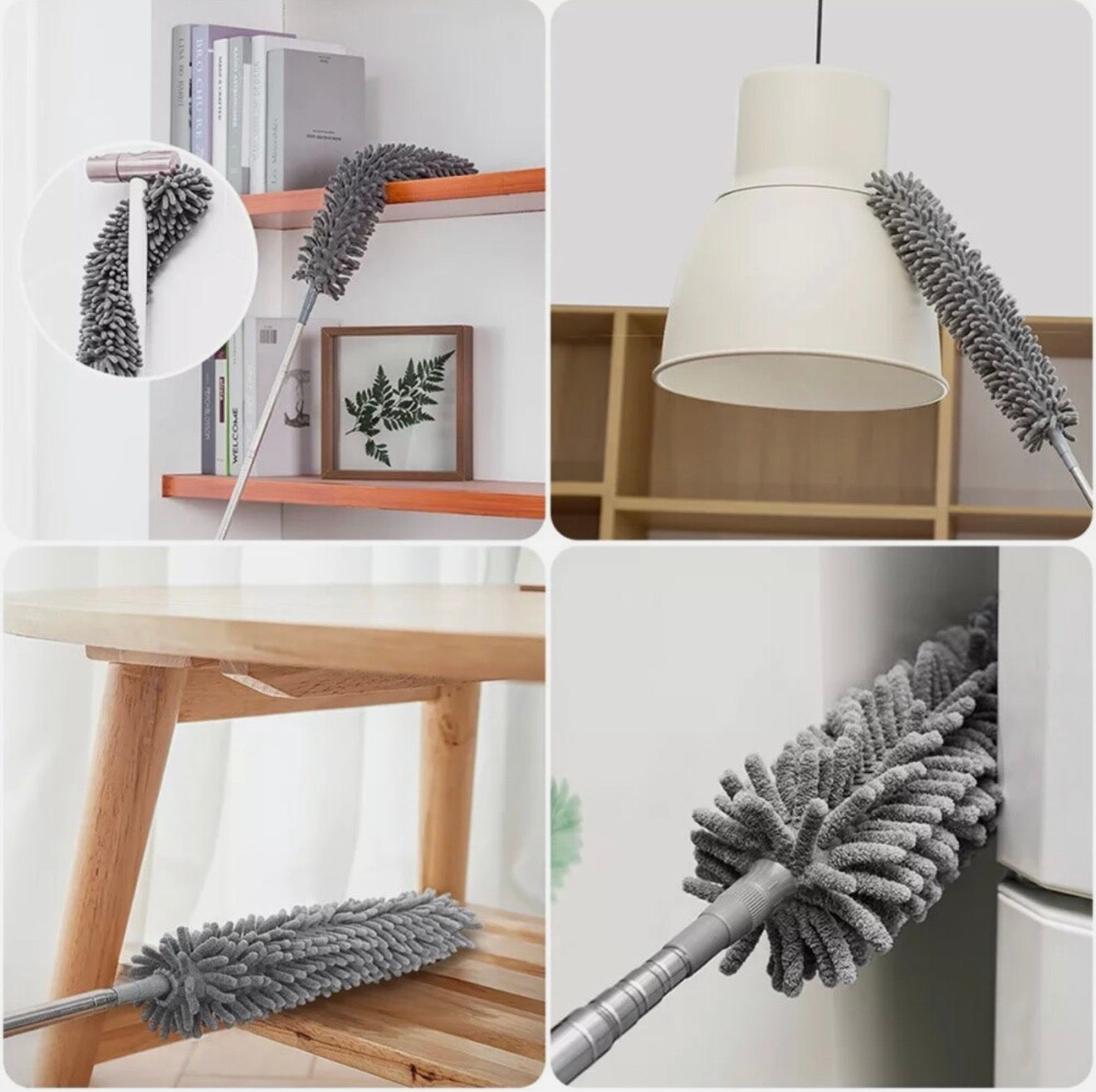 🧹 2er Set Teleskop-Staubwedel – Für ein sauberes Zuhause ohne Leiter!