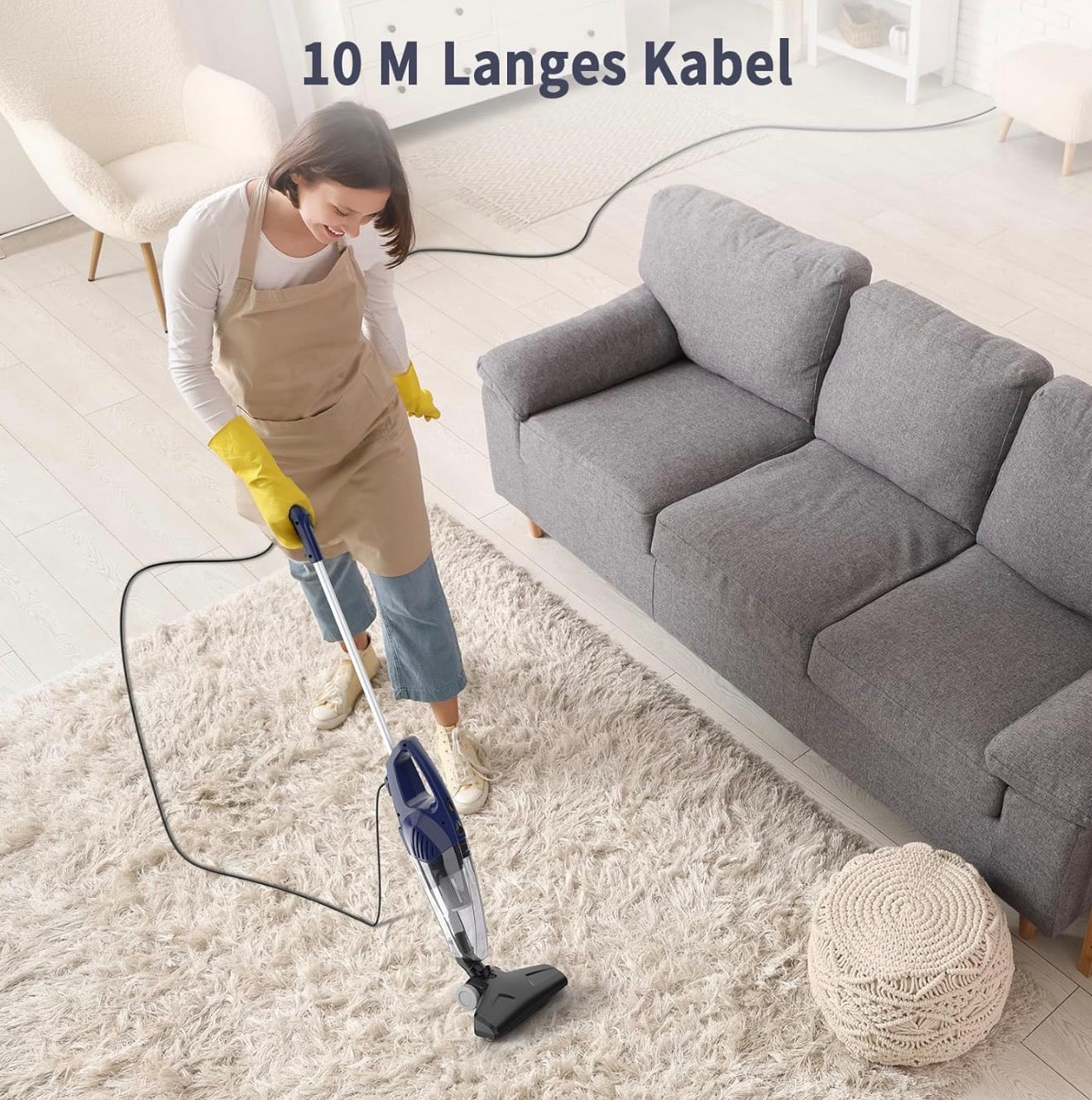 Aspiron 600W 20kPa 6in1 HEPA Kabel Stielstaubsauger