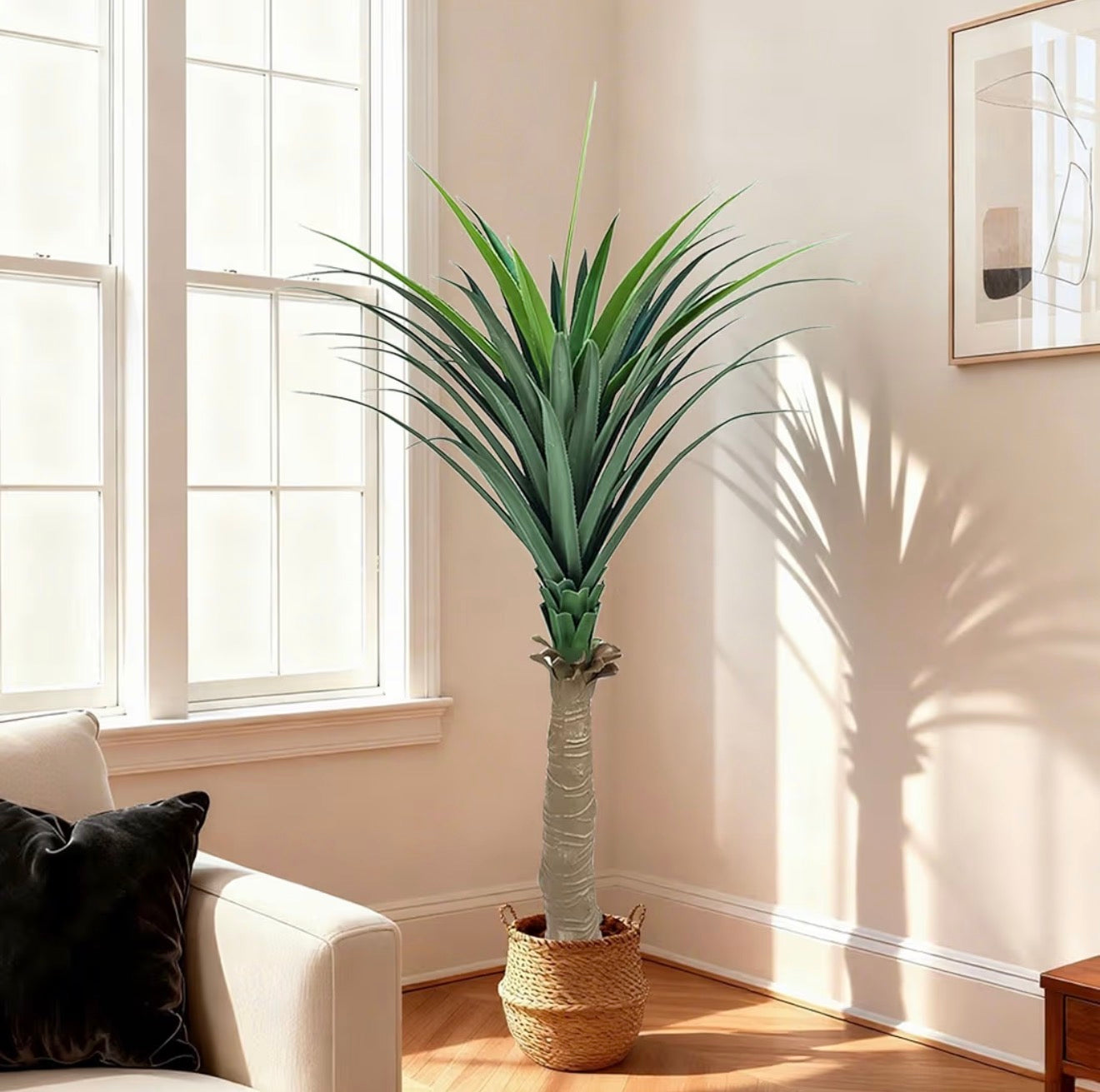 Künstliche Agave Pflanze 120/150cm GOVIRAYE Tropen Deko Innen Außen Büro Balkon