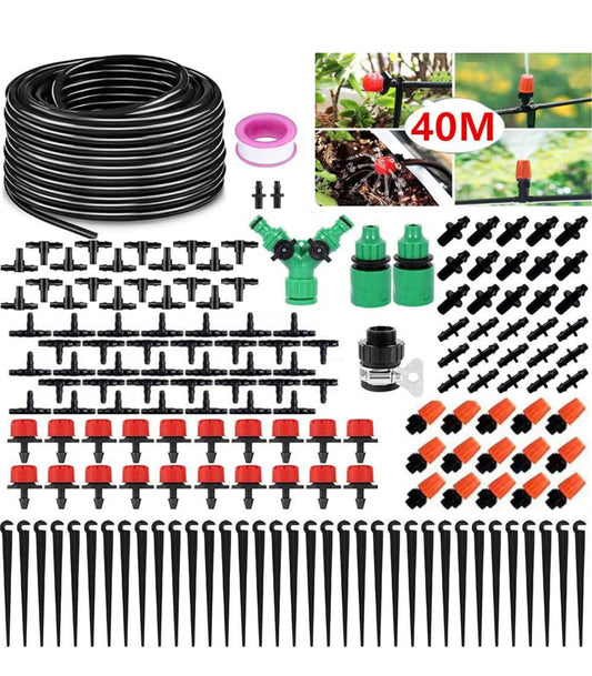 158 tlg. Tropfbewässerung Set 40m Micro Bewässerungssystem Garten DIY