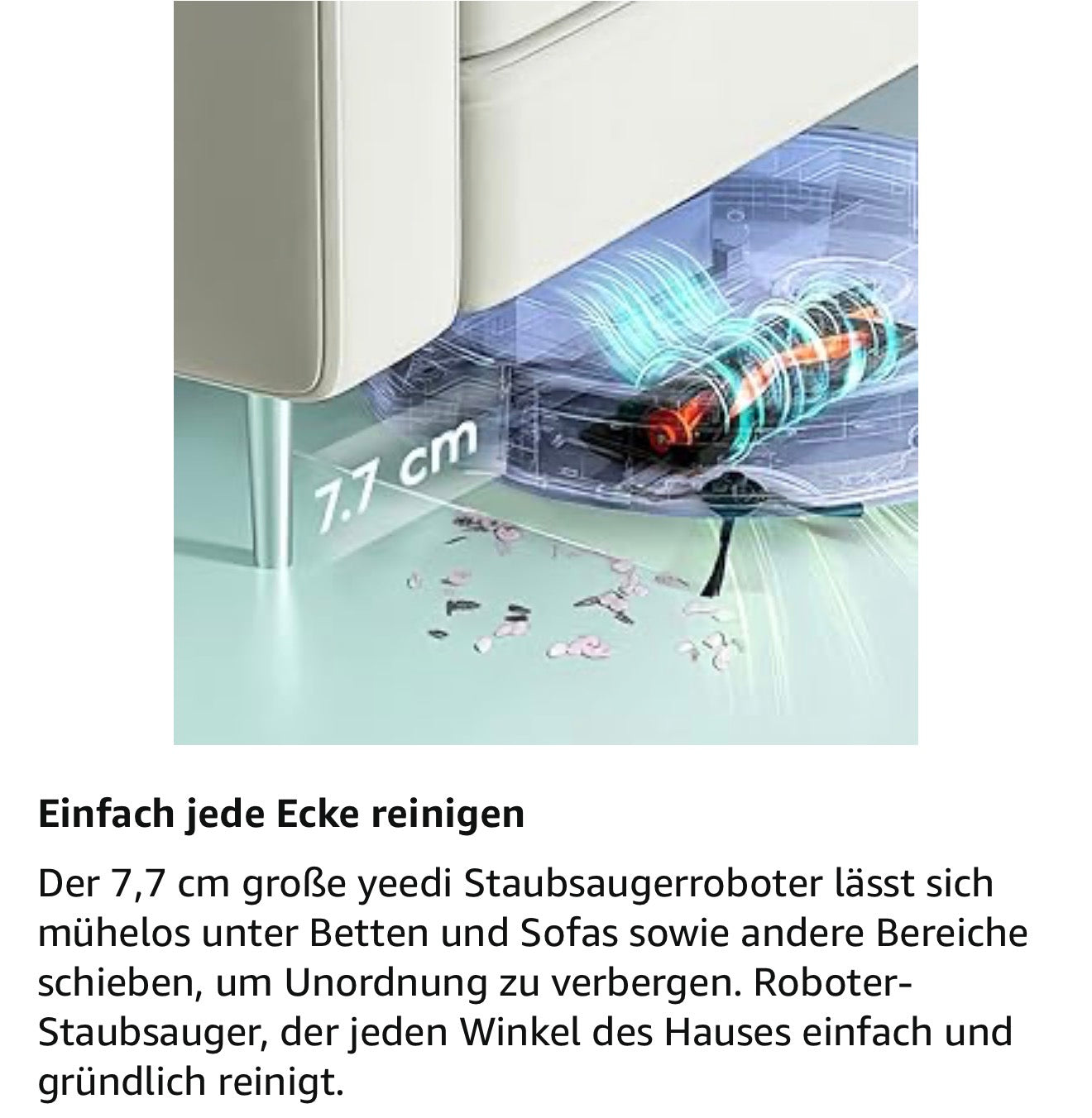 yeedi vac 2 pro Saugroboter 3000Pa Wischfunktion 2in1 480/min VSLAM App
