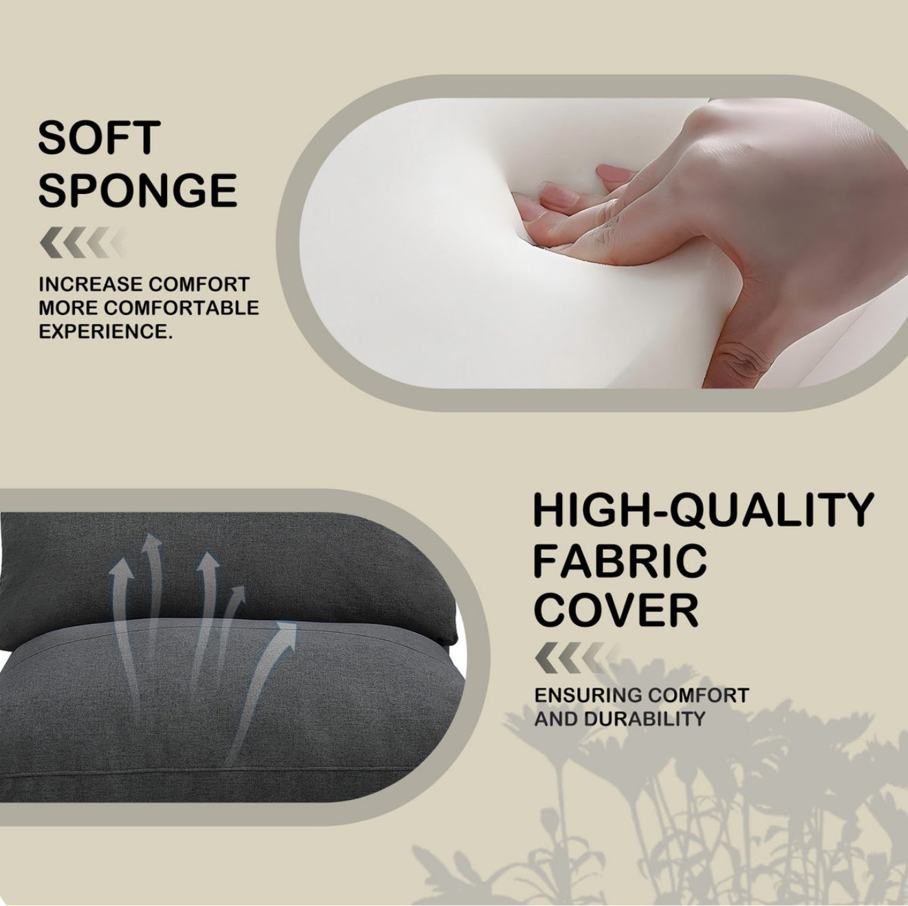 ALTIN™ Sofa & Bett ( Dunkelgrau & Grau )