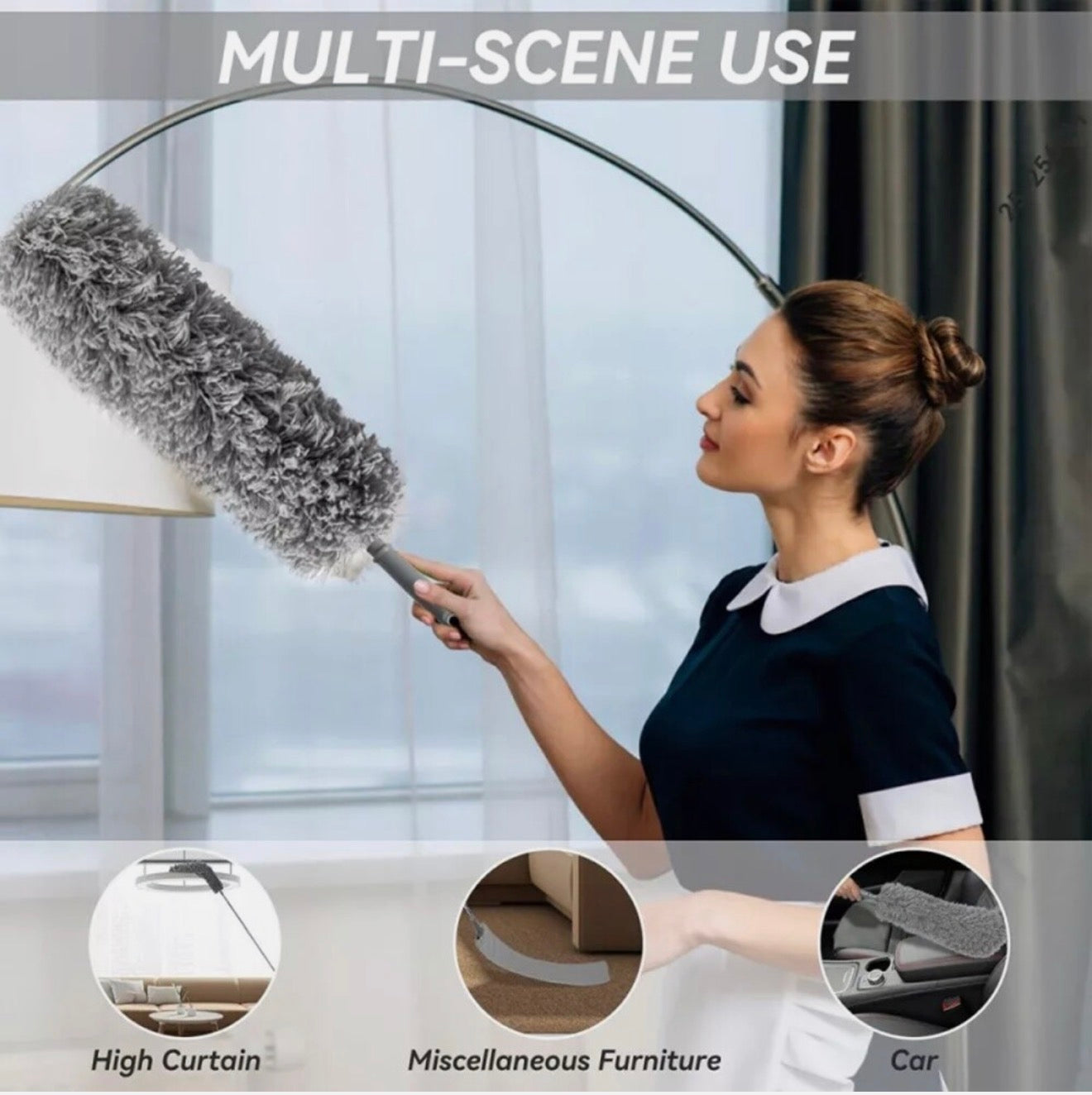 🧹 2er Set Teleskop-Staubwedel – Für ein sauberes Zuhause ohne Leiter!