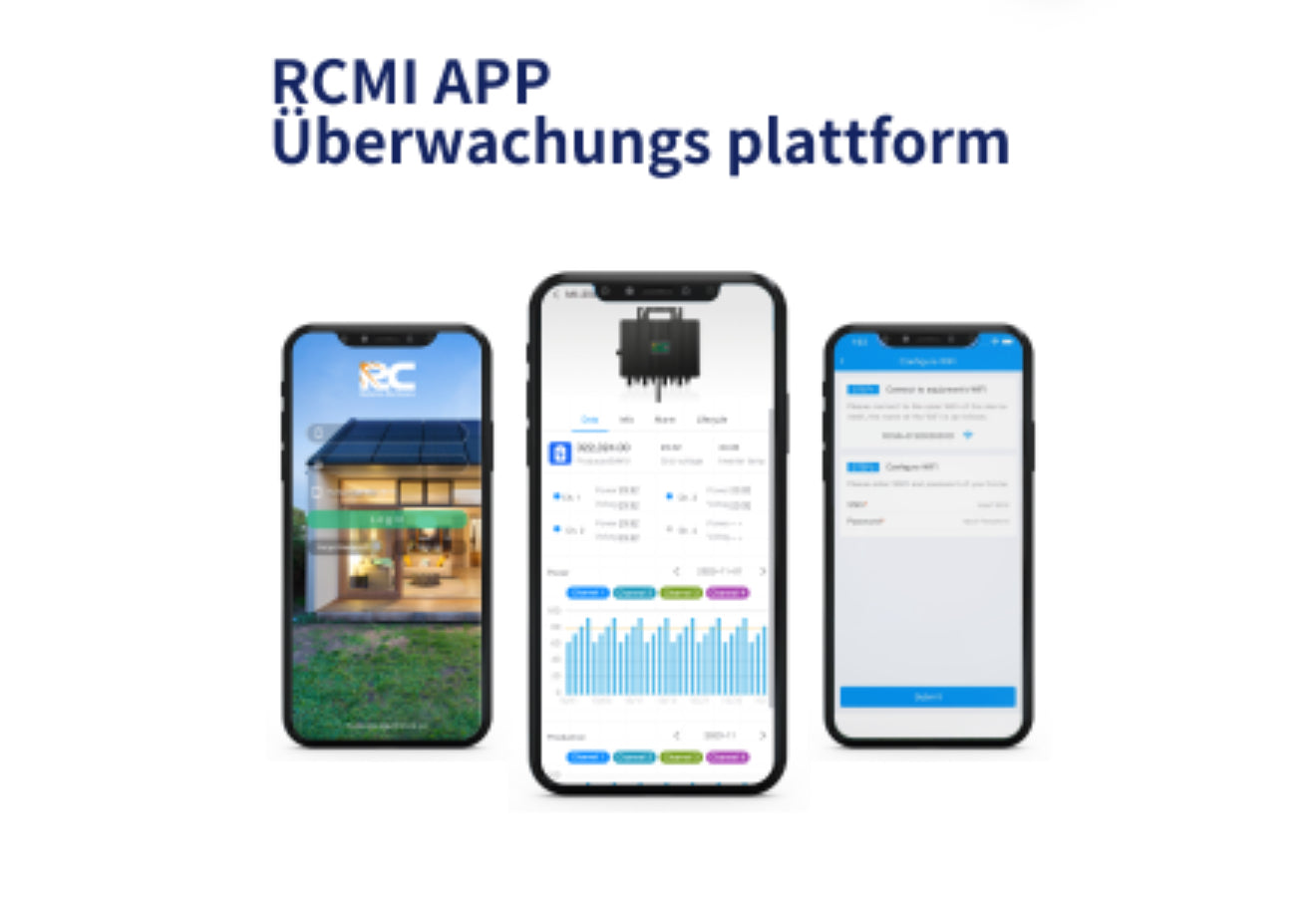 RC 800W Mikro-Wechselrichter MPPT 26–60V WiFi Balkon-PV Inverter IP67