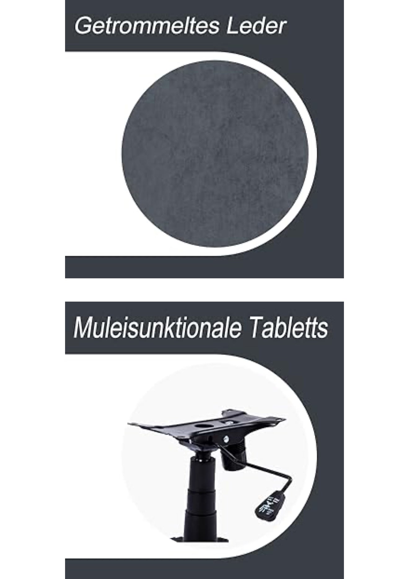 Gaming Stuhl ergonomisch | PC Stuhl, höhenverstellbar, drehbar, Fußstütze, 4 Farben