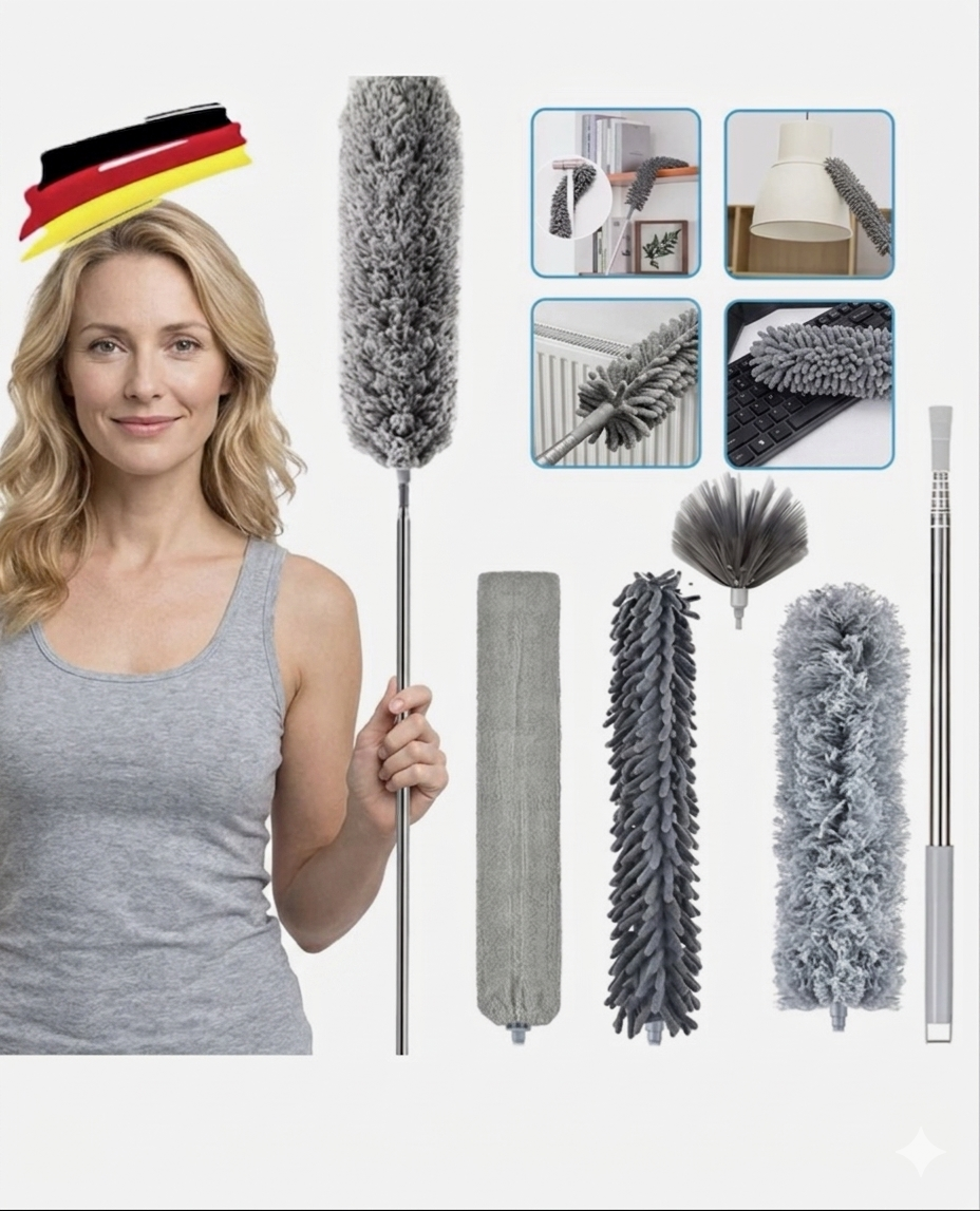🧹 2er Set Teleskop-Staubwedel – Für ein sauberes Zuhause ohne Leiter!