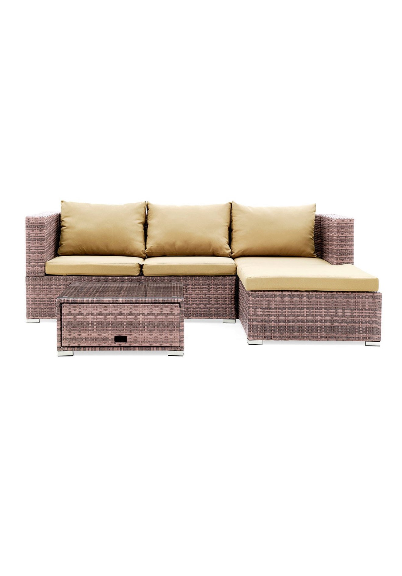 Wasserdichtes Rattan-Ecksofa für den Außenbereich – Komfort & Stil vereint