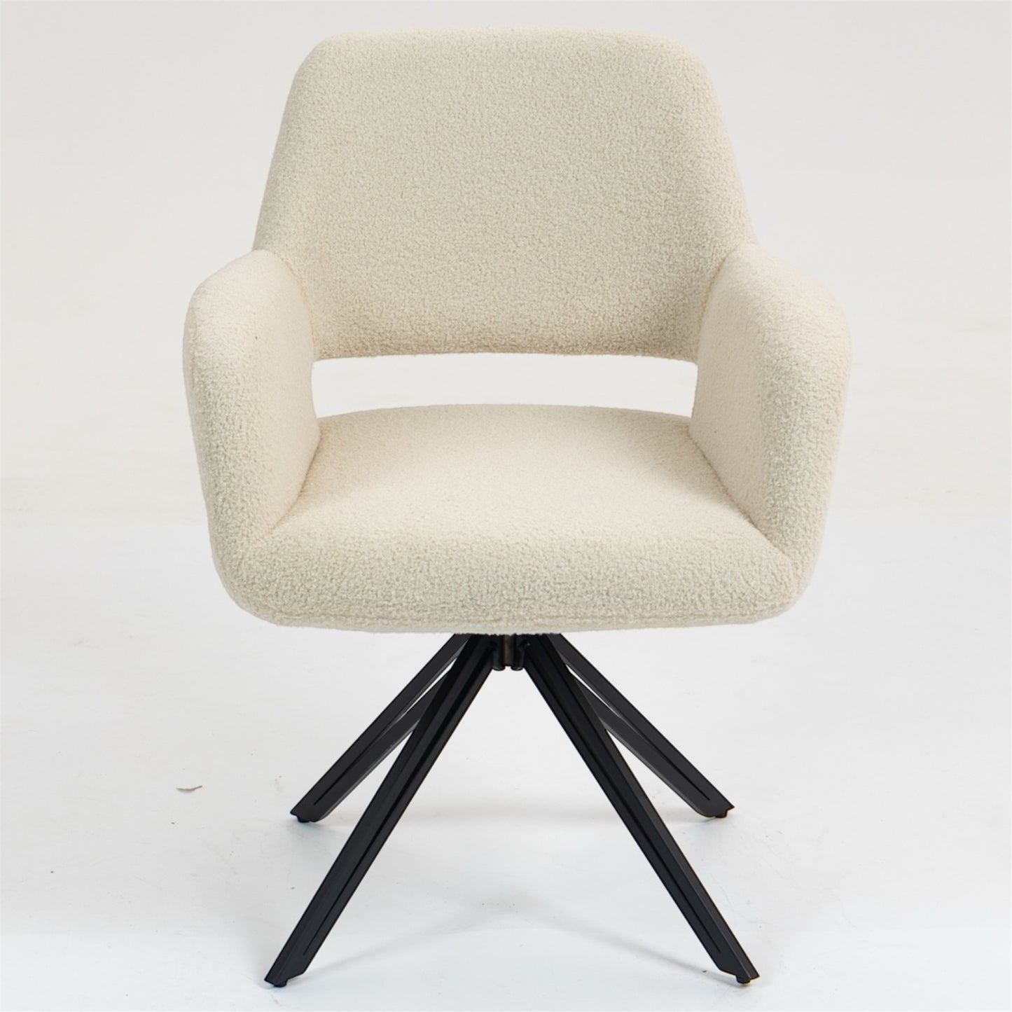 🪑 Esszimmerstuhl 2er Set | Samtstoff oder Bouclé | X-Gestell, Drehbar mit Rückholfunktion