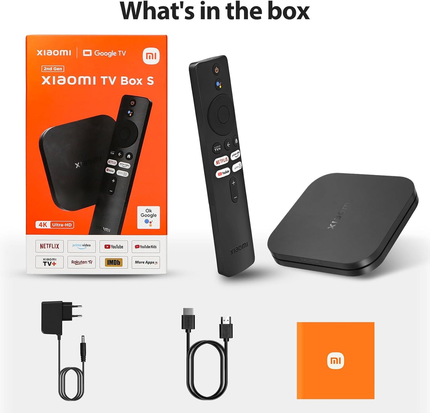 Xiaomi TV Box S 2nd Gen 4K Google TV Dolby Atmos HDR Streaming Box MDZ-28-AA
