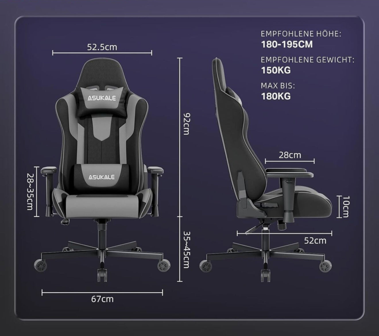 ALTIN™ Gaming Stuhl