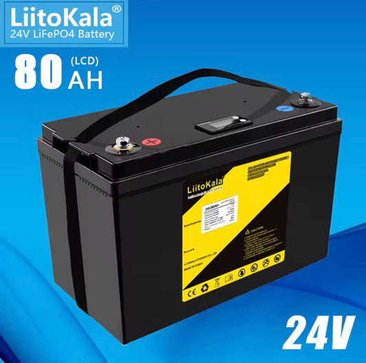 24V 80Ah LiFePO4 Batterie 1920Wh Solar Wohnmobil Boot Akku