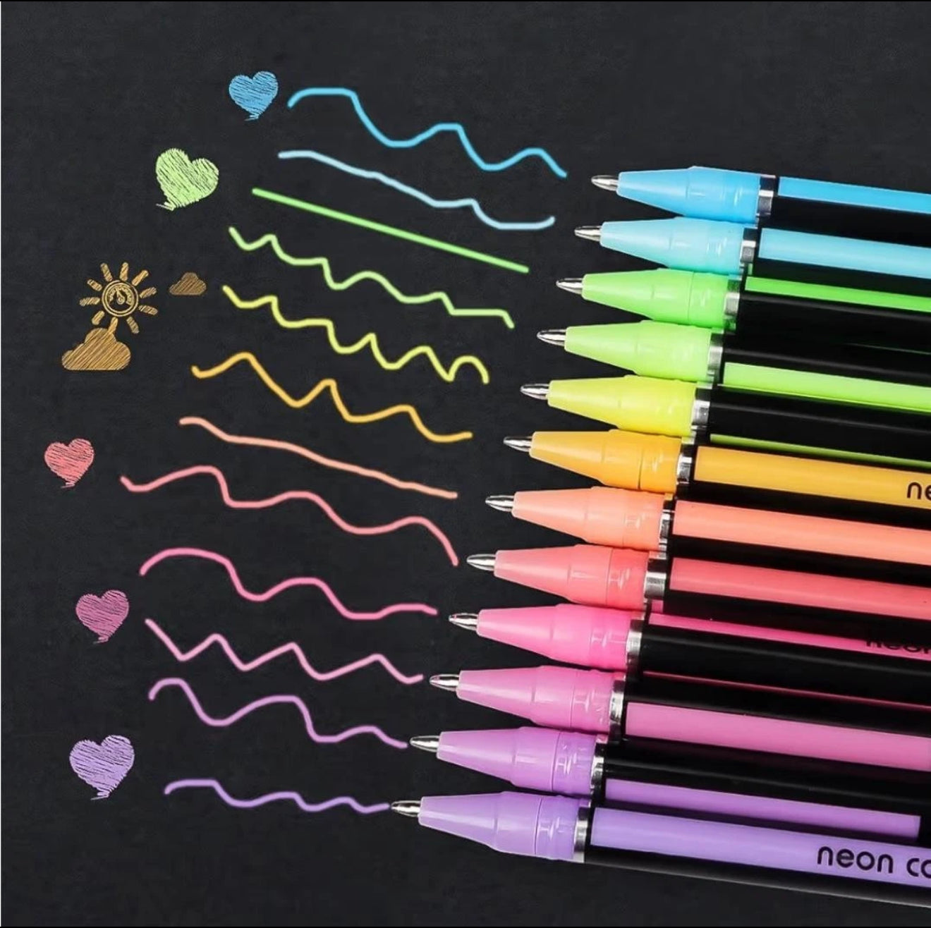 48-teiliges Gelstifte Set – Metallic, Pastell & Glitzer für Zeichnen & Malen