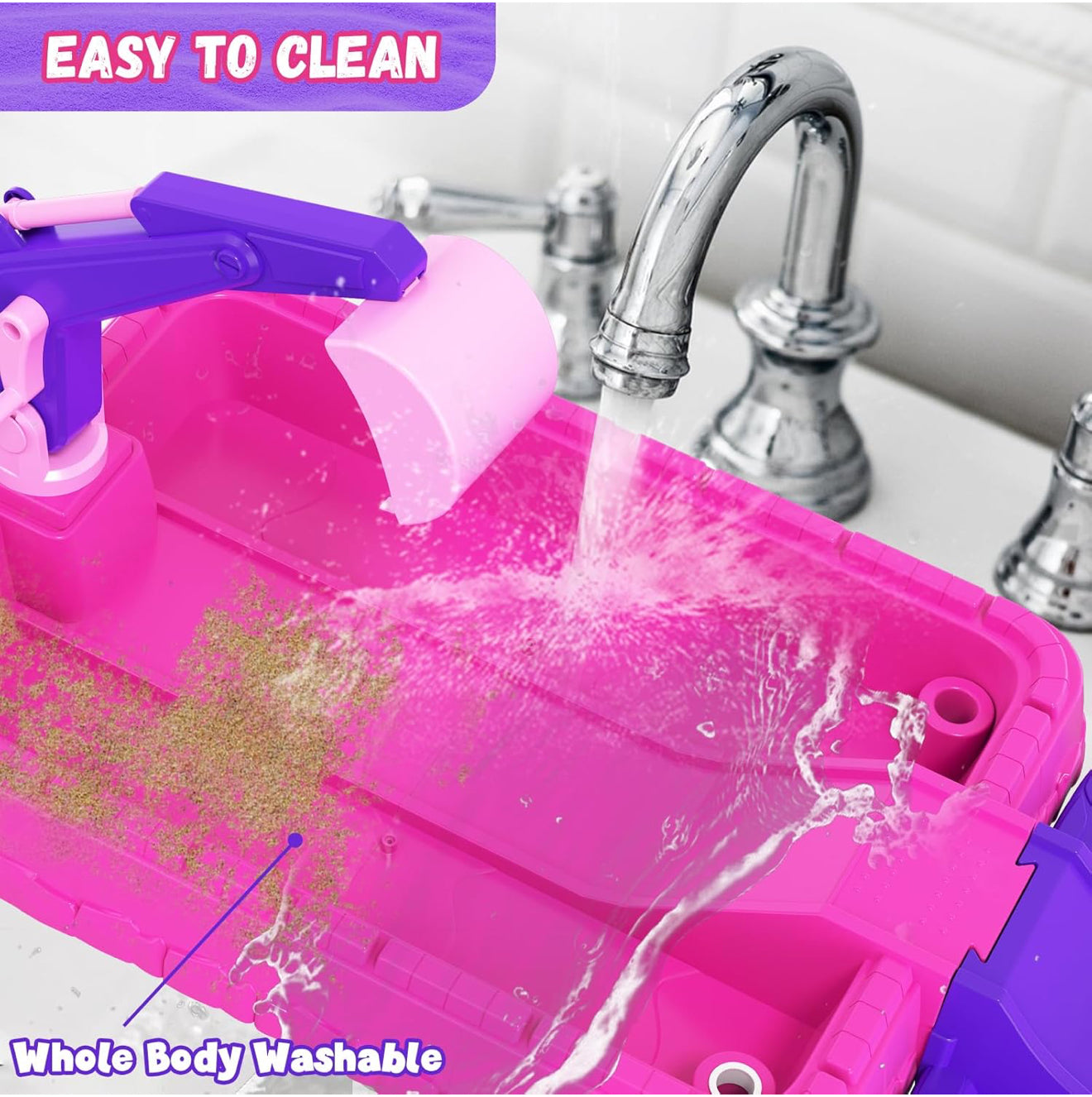 Kinder Sandspielset mit Abdeckung & Sonnenschirm – Spielset 3–5 Jahre