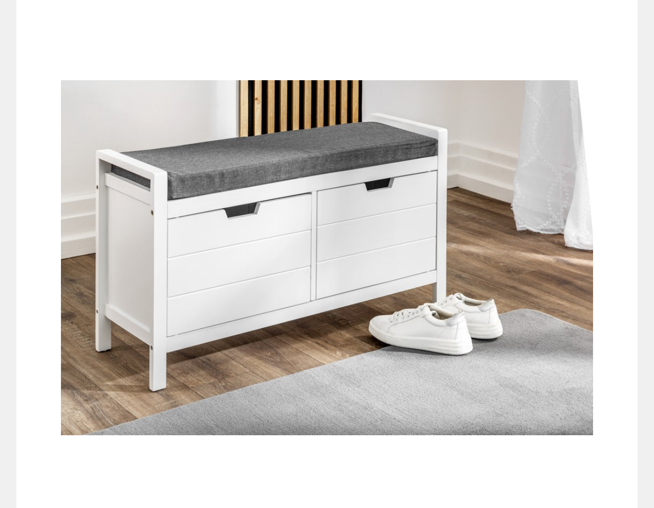 Happy Home Sitzbank mit Schuhablage – Weiß – Verschiedene Modelle – Versand kostenlos!
