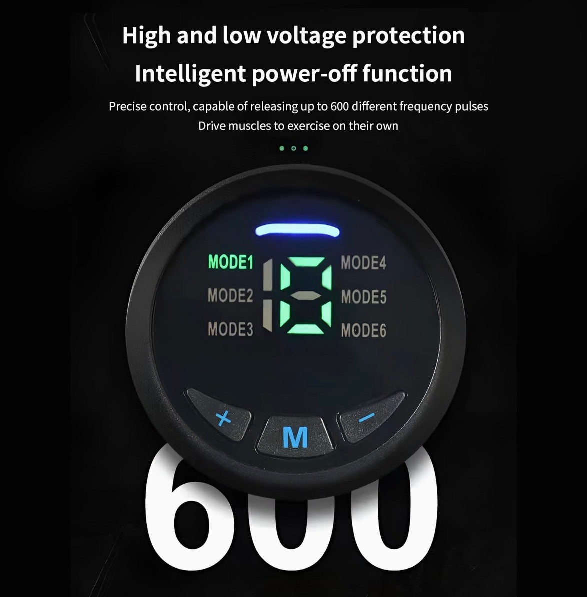 EMS 3in1 Muskelstimulations Set für Bauch Arme Beine mit LCD USB