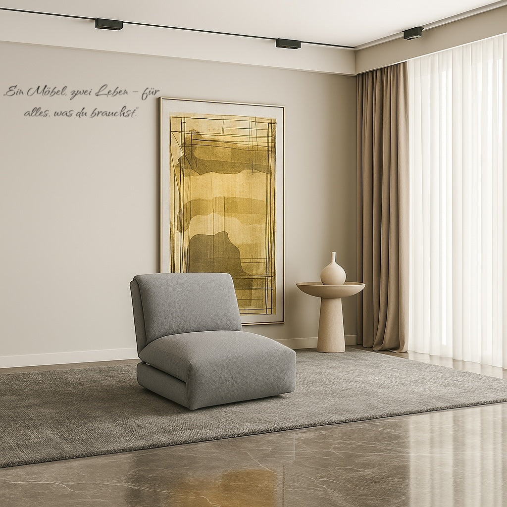 ALTIN™ Sofa & Bett ( Dunkelgrau & Grau )