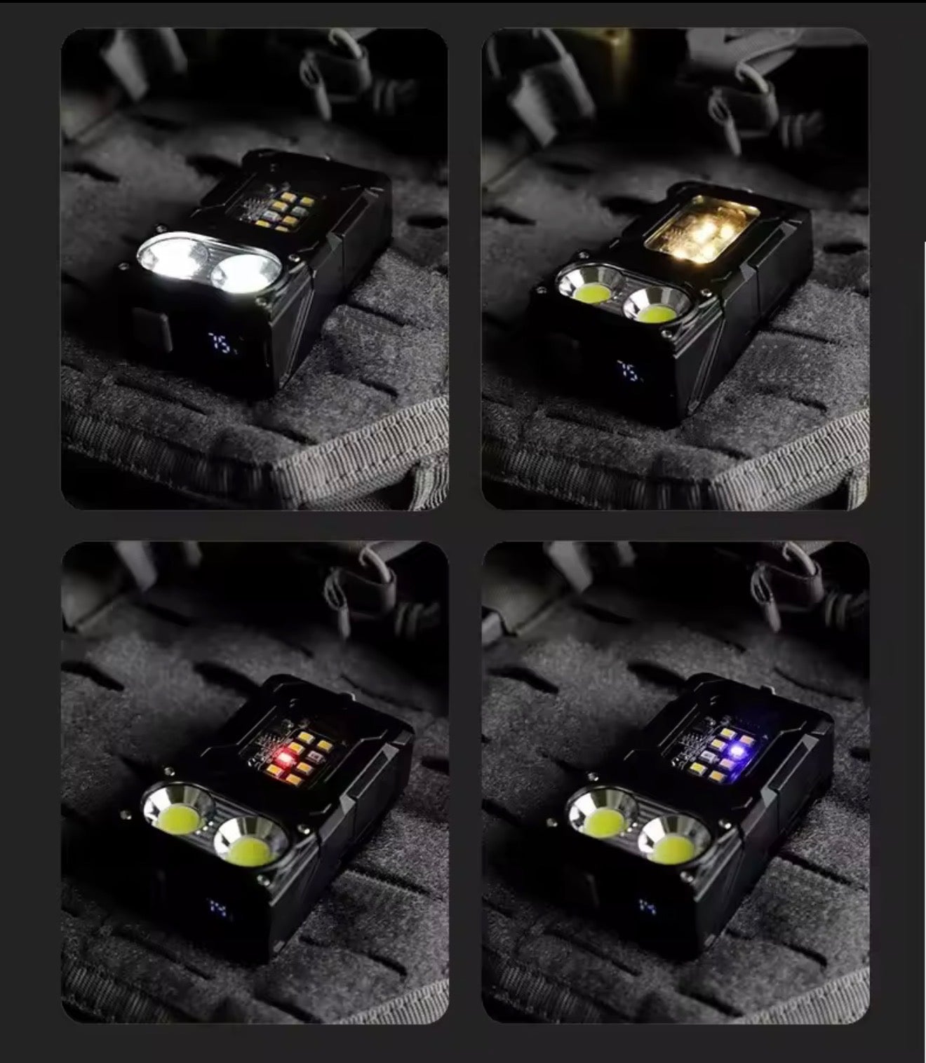 Multifunktionale taktische Arbeitslampe 7-in-1, 500 Lumen, Powerbank, IP45, Clip ✅