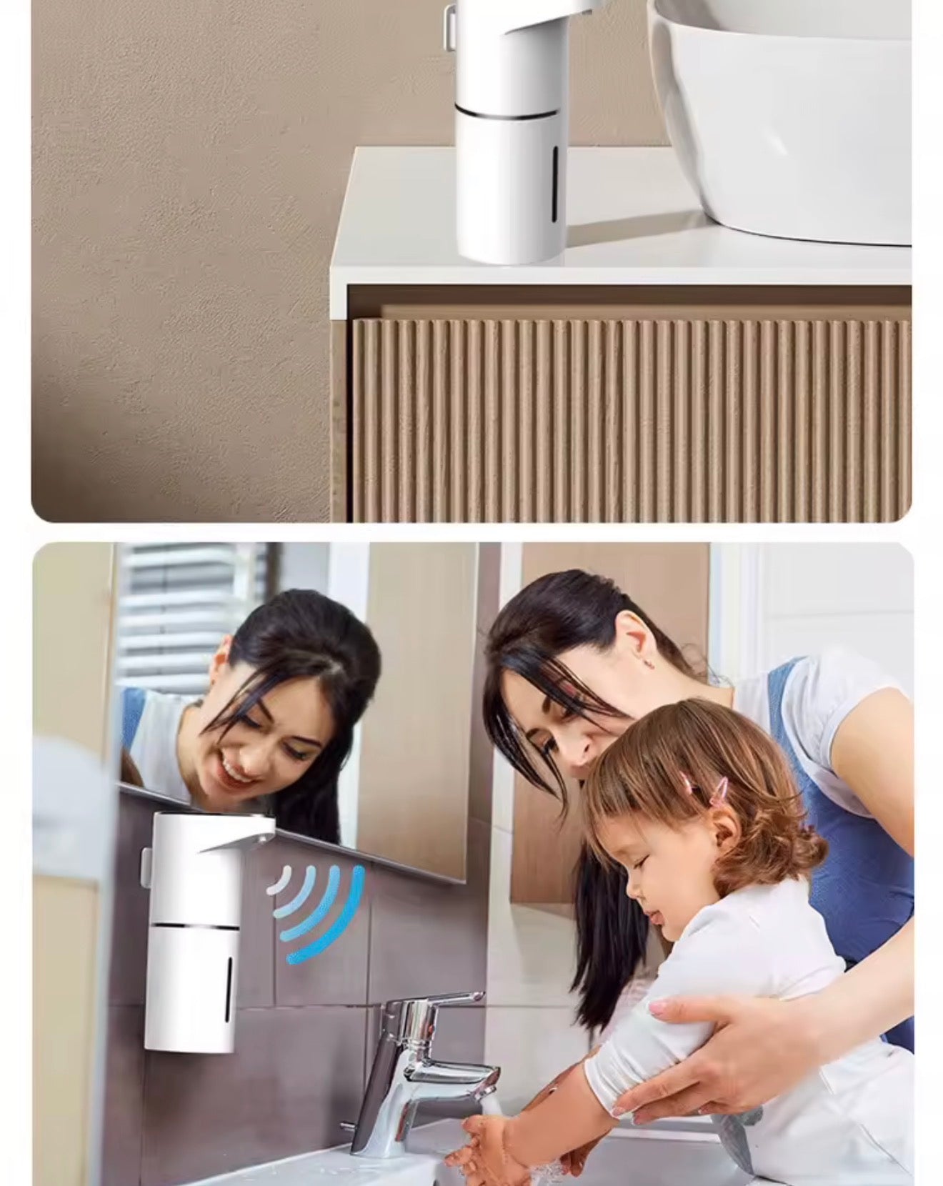 Automatischer Schaumspender 360 ml IPX5 Touch Sensor Seifenspender USB Type-C