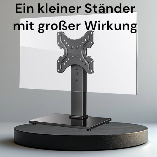 ALTIN™ TV Tisch-Ständer für 19–39 Zoll – 90° Schwenkbar, 3-fach Höhenverstellbar – Robuste Basis bis 45 kg Tragkraft