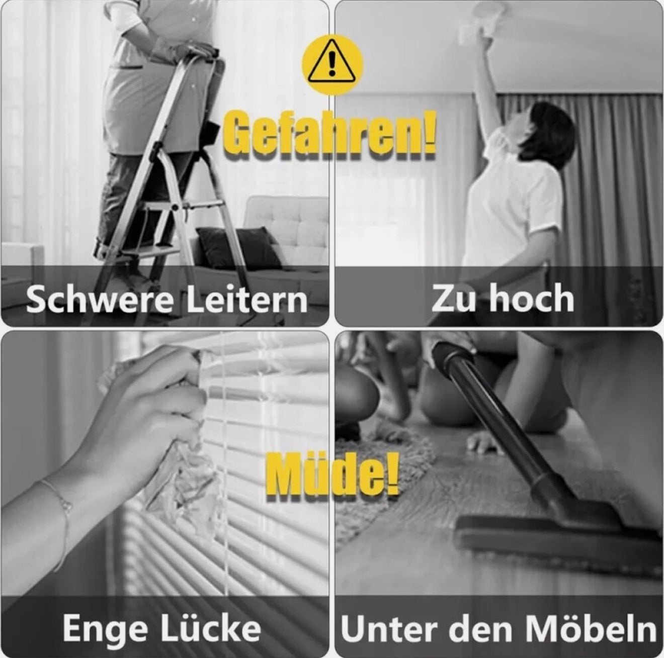 🧹 2er Set Teleskop-Staubwedel – Für ein sauberes Zuhause ohne Leiter!