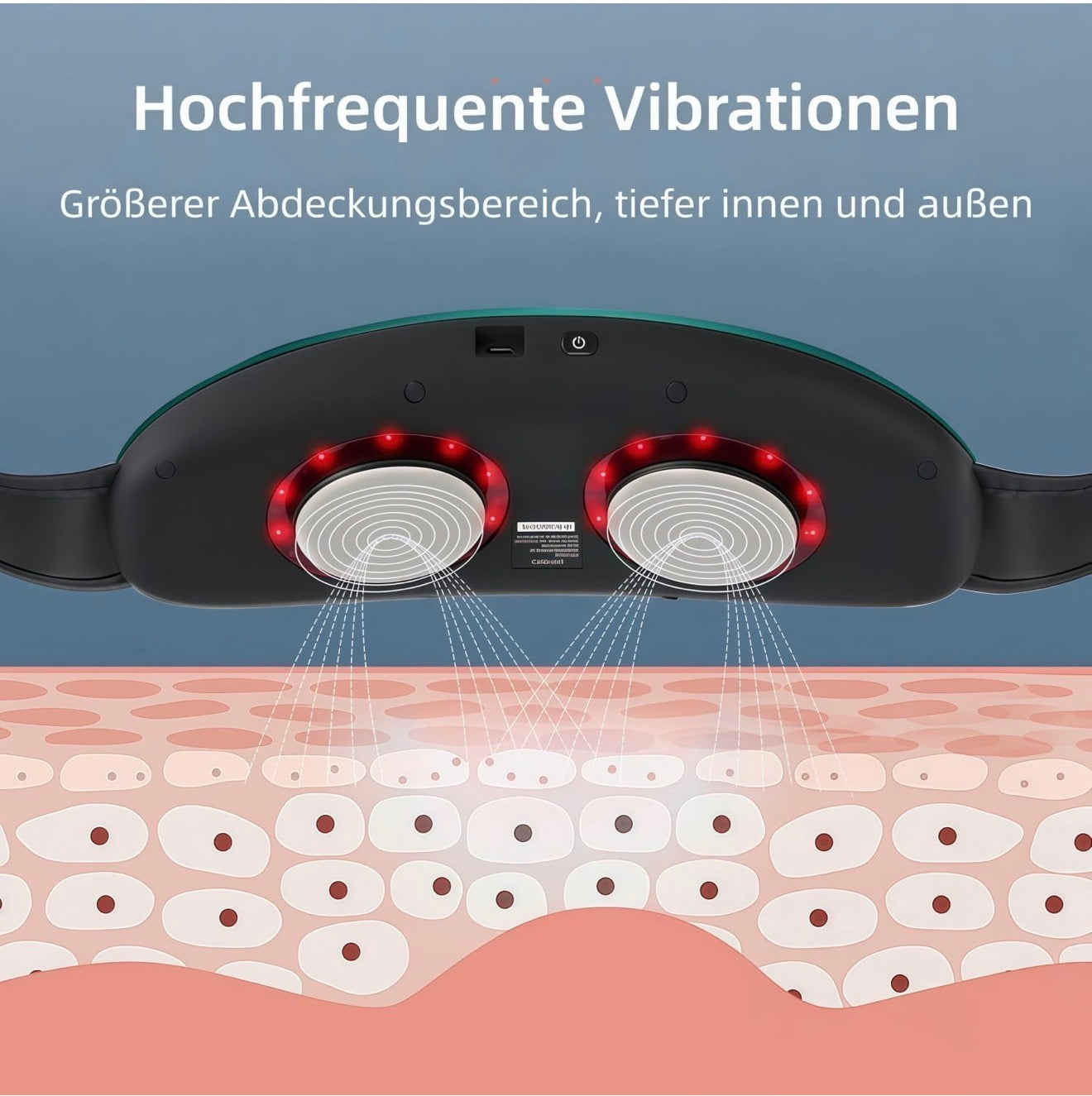 EMS 3in1 Muskelstimulations Set für Bauch Arme Beine mit LCD USB