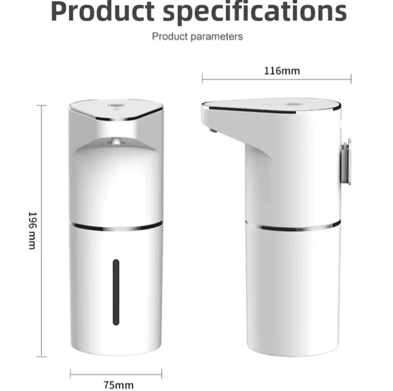 Automatischer Schaumspender 360 ml IPX5 Touch Sensor Seifenspender USB Type-C