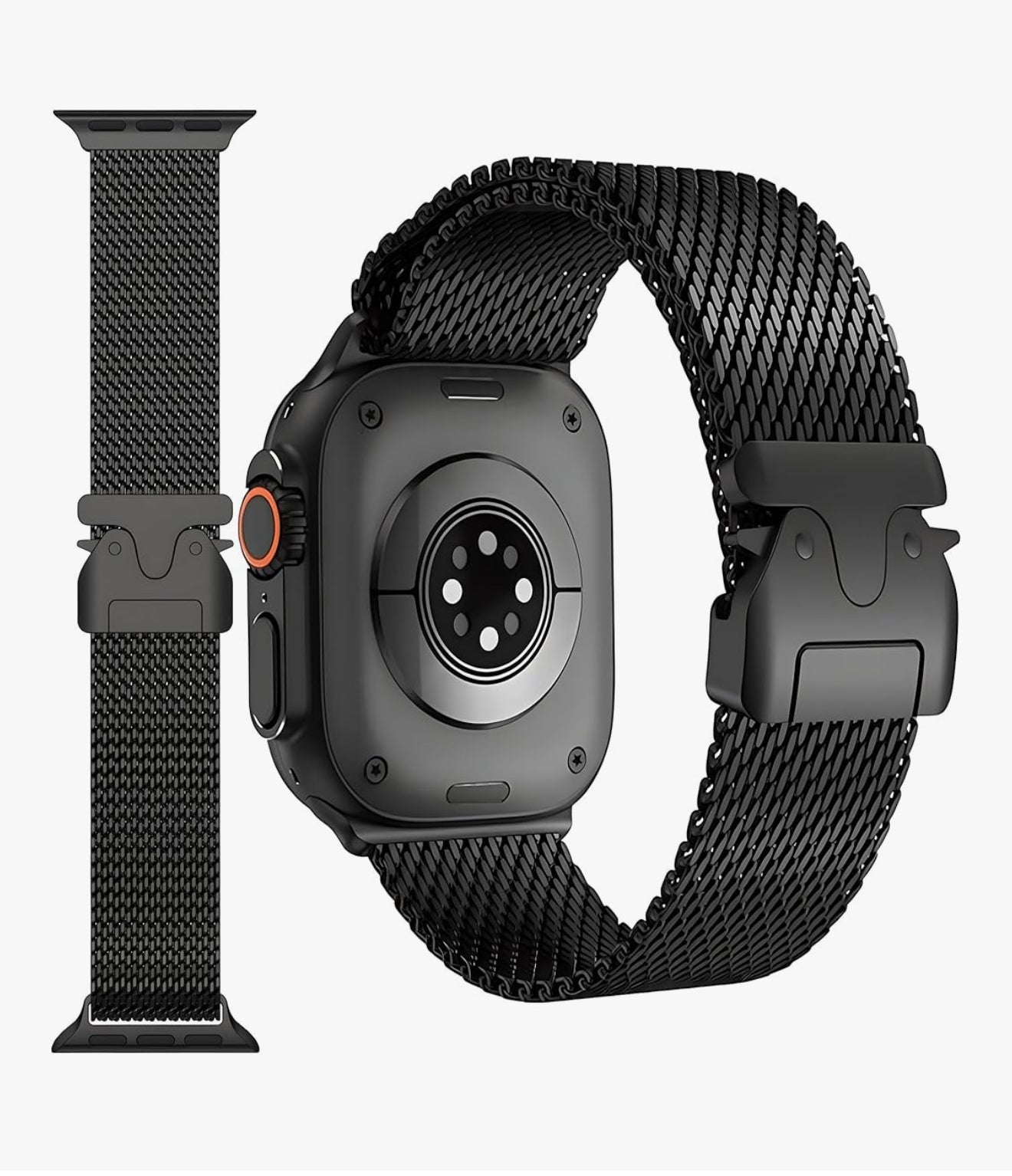 Edelstahl Milanese Armband für Apple Watch Ultra/SE/Serie 1–10