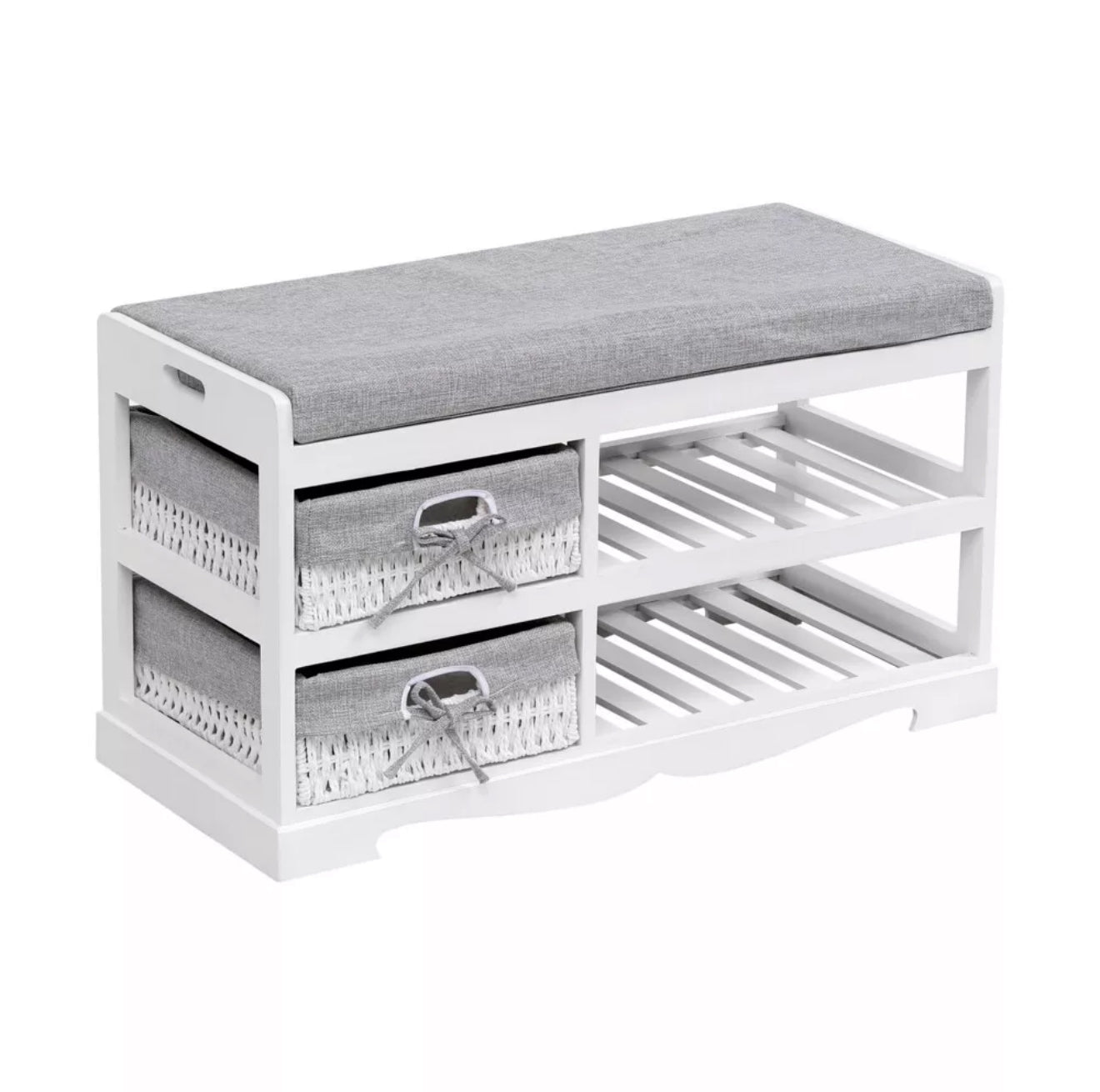 Happy Home Sitzbank mit Schuhablage – Weiß – Verschiedene Modelle – Versand kostenlos!