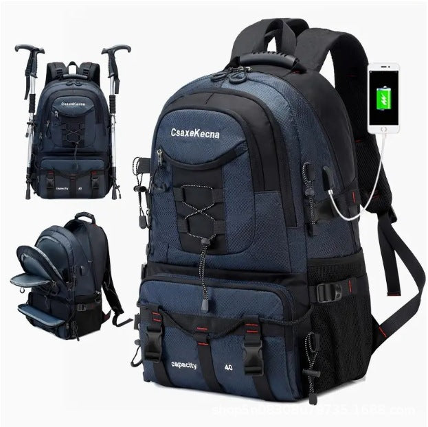 ALTIN™ Großer Kapazität Wanderrucksack – Wasserdicht, Robust & USB-Anschluss