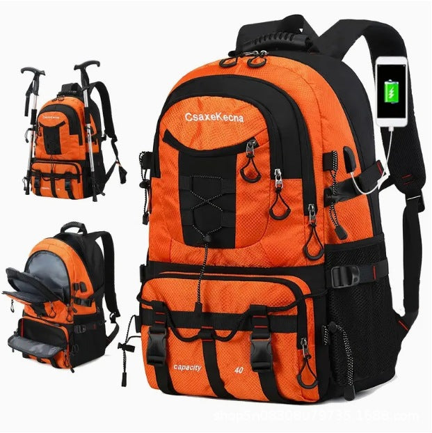 ALTIN™ Großer Kapazität Wanderrucksack – Wasserdicht, Robust & USB-Anschluss