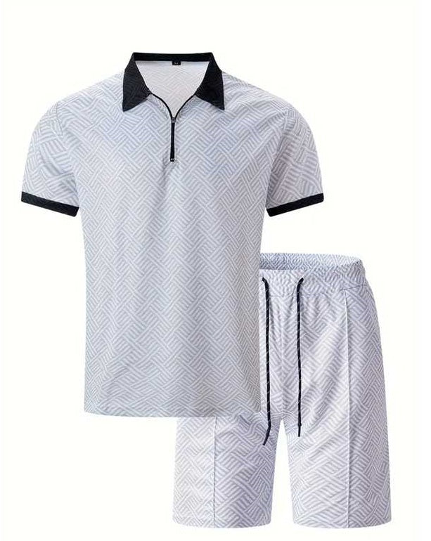 ALTIN™ Herren Sommer Polo-Set – Kurzarmshirt & Shorts – Atmungsaktiv & Bequem