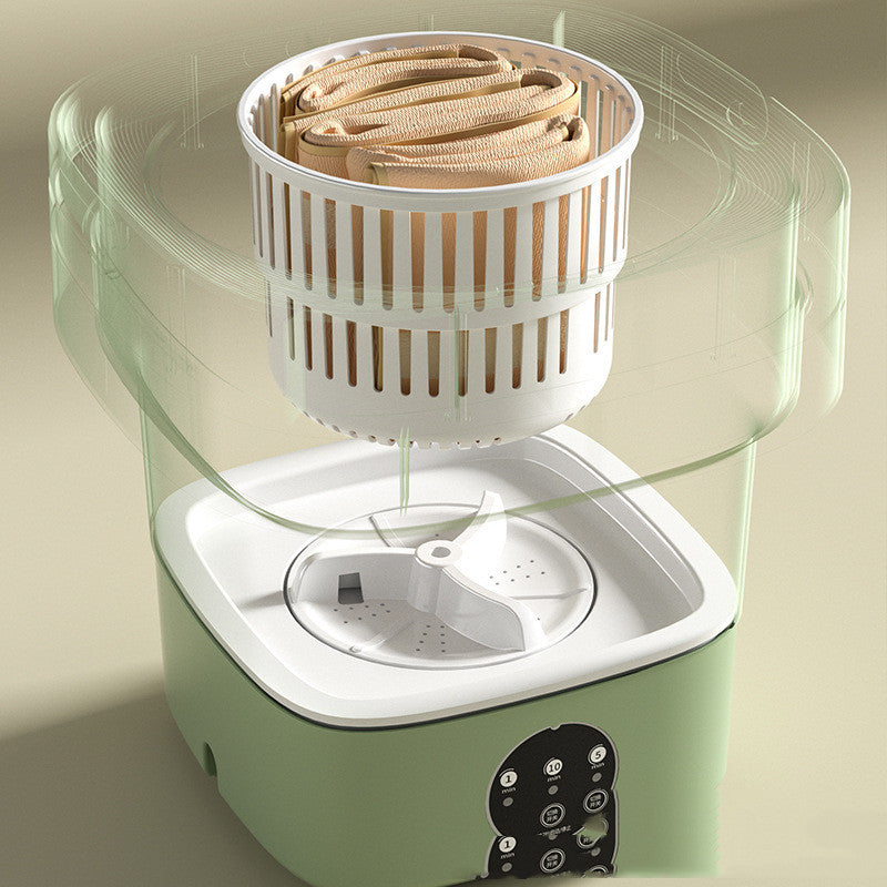 ALTIN™ Mini Faltbare Waschmaschine mit Trocknung – Ideal für Reisen, Apartments & Camping
