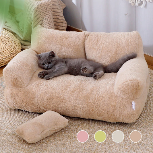 ALTIN™ Warmes Winter-Haustierbett – Weiches Sofa für Katzen & Hunde, Rutschfest & Gemütlich