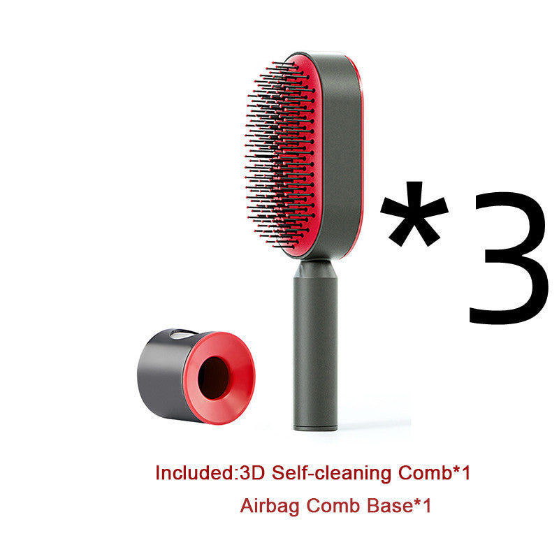 ALTIN™ Selbstreinigende 3-in-1 Massage-Haarbürste mit Luftkissen – Anti-Statik & Schmerzfrei