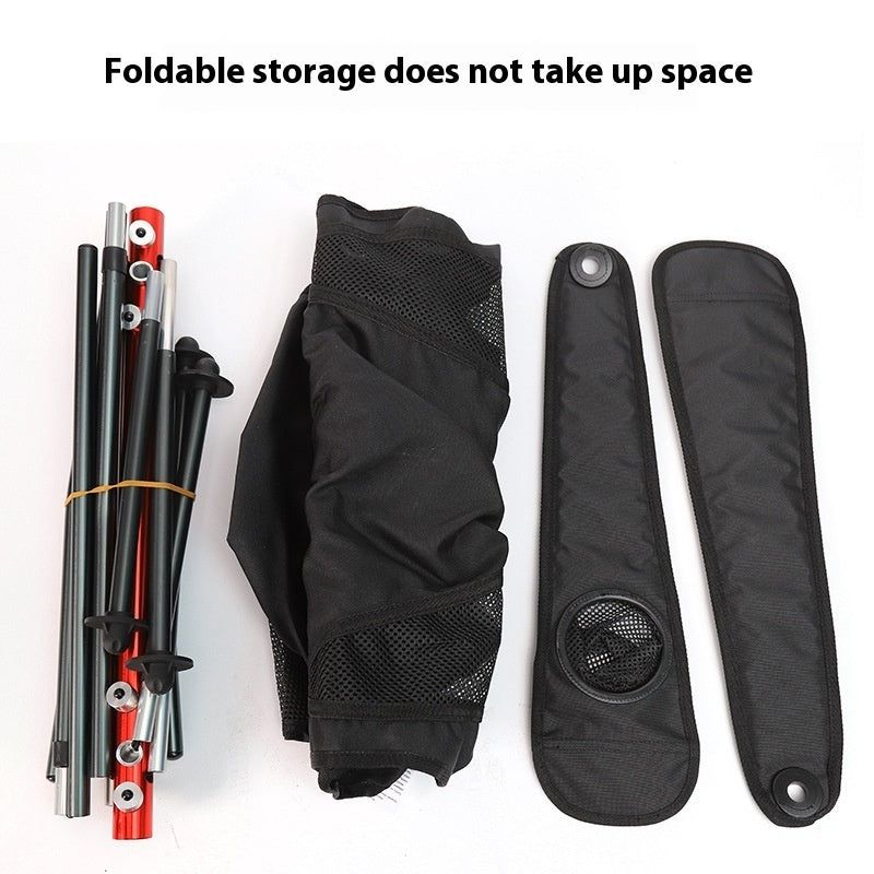 Outdoor Campingstuhl aus Aluminium – Klappbar, mit hoher Rückenlehne & Armlehnen