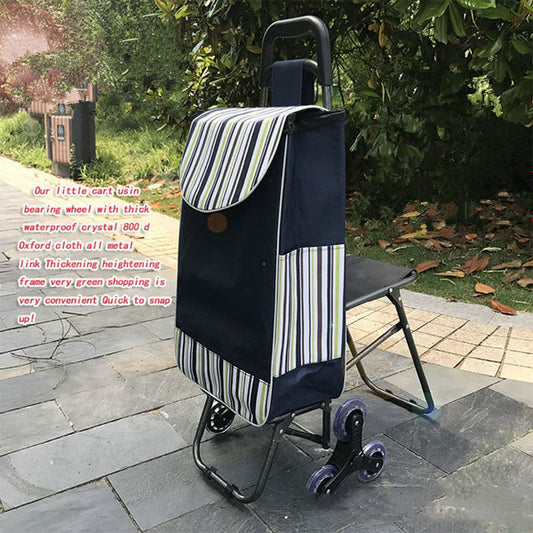 ALTIN™ Einkaufswagen mit Sitz – 3-Rad-System – Faltbar & Belastbar – für Senioren & Alltag