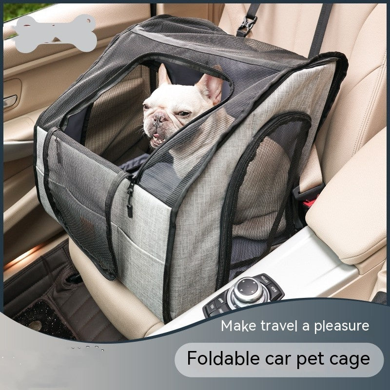 ALTIN™ Tragbare Hunde-Reisetasche – Faltbar, Sicher & Atmungsaktiv für Auto & Unterwegs